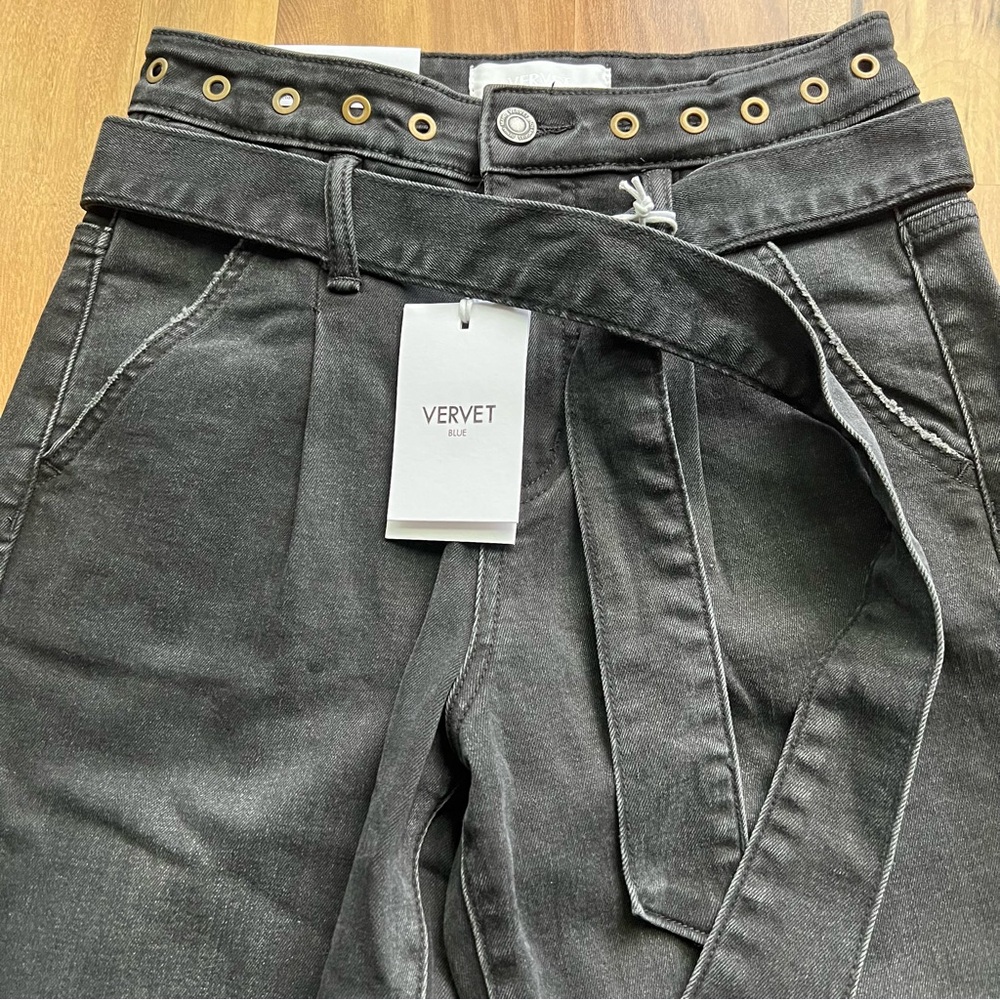 Vervet by Flying Monkey Erika Stretch Mom Jeans Black Size 25 NEW! - Picture 4 of 15